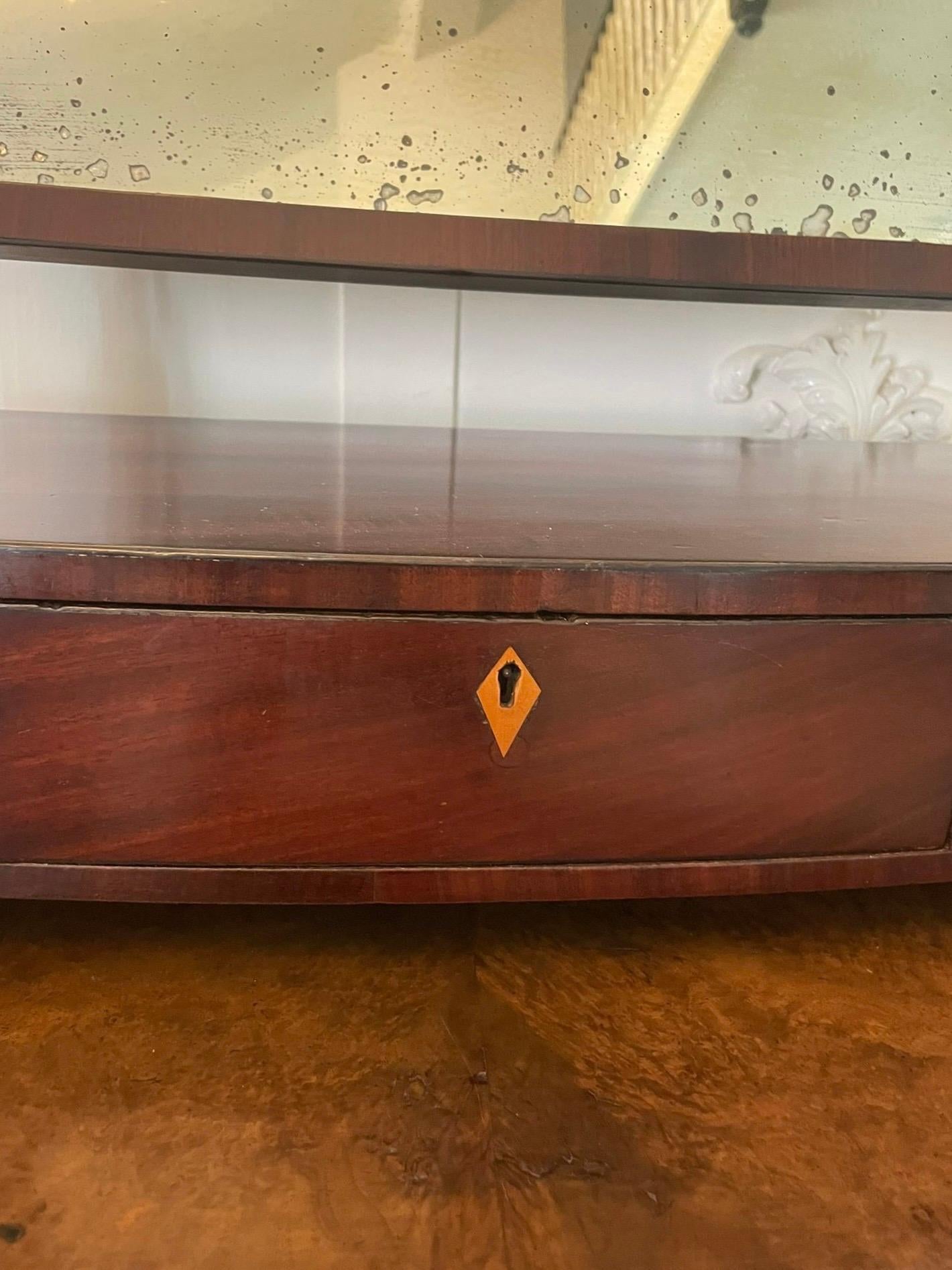 Antique George III Mahogany Dressing Table Mirror For Sale 3