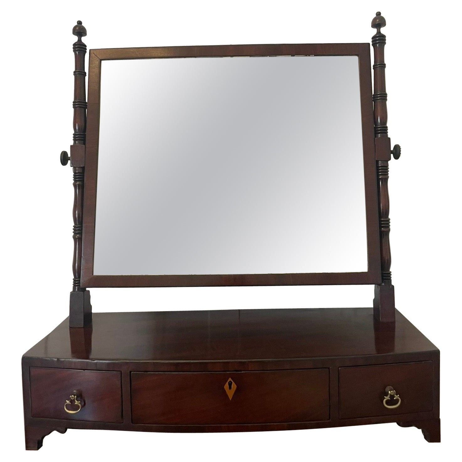 Antique Mirror da tavolo in mogano di Giorgio III