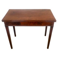 Antique George III Mahogany Inlaid Tea Table