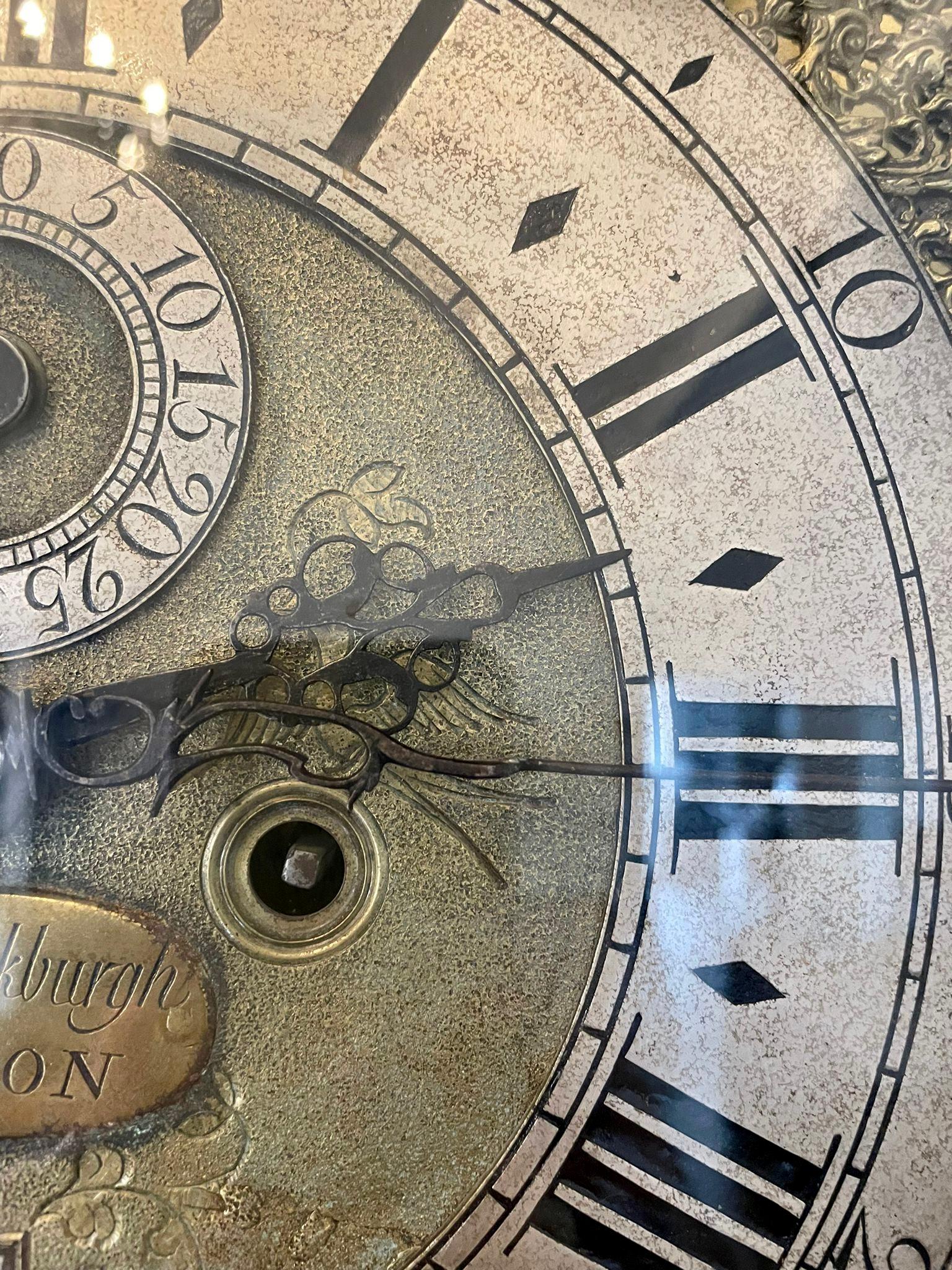 Antique George III Mahogany Longcase Clock Signed Charles Shuckburgh, London For Sale 4