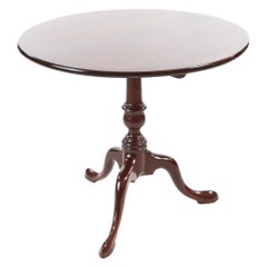 Antique George III Mahogany Round Tripod Table, circa 1790