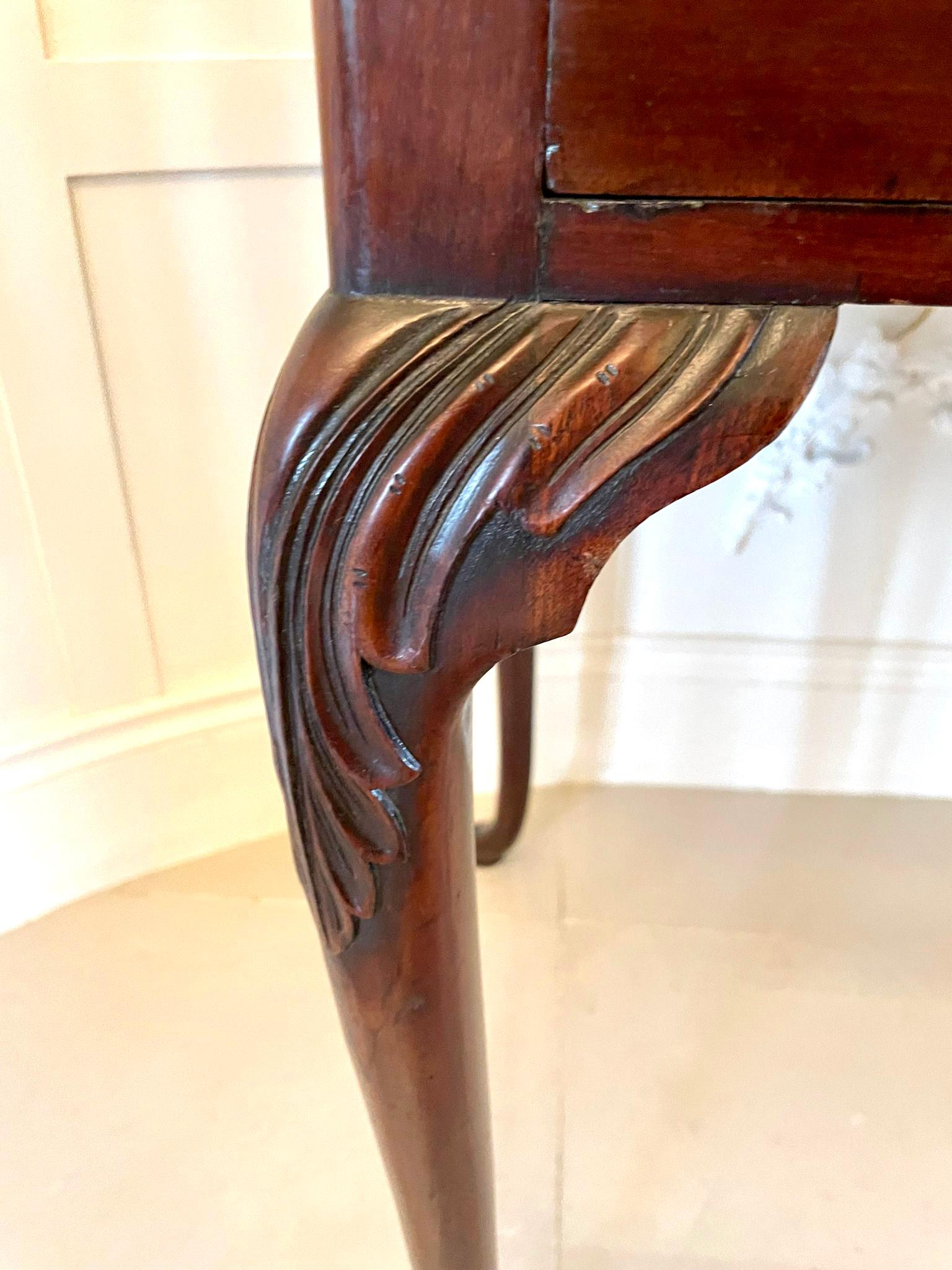Antique George III Mahogany Side Table For Sale 4
