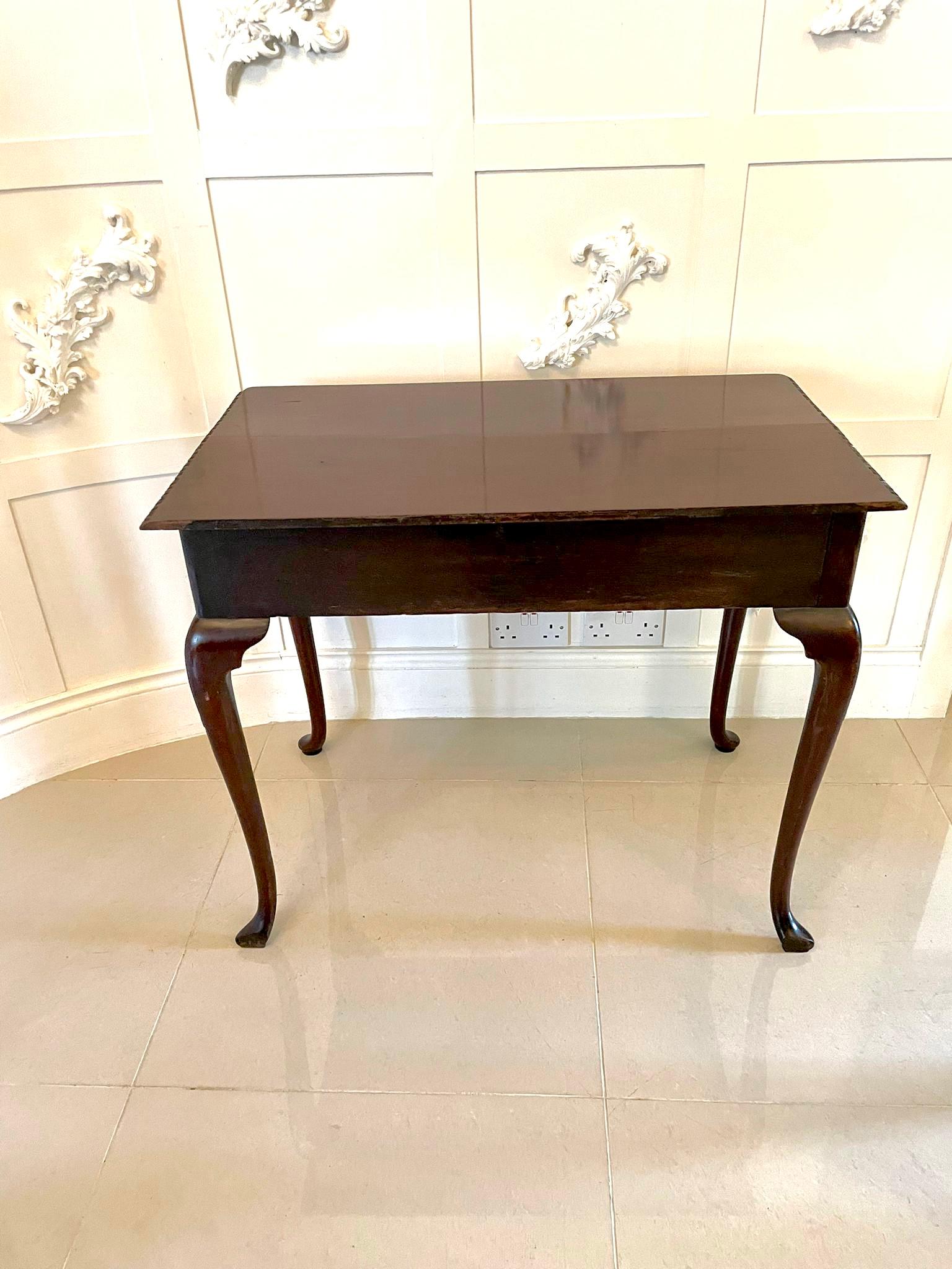 Antique George III Mahogany Side Table For Sale 6