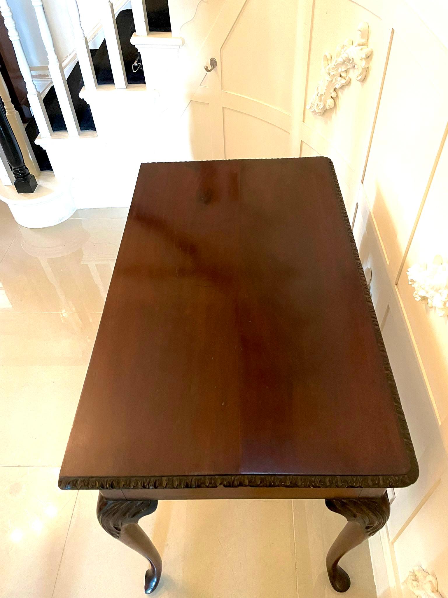 Antique George III Mahogany Side Table For Sale 8