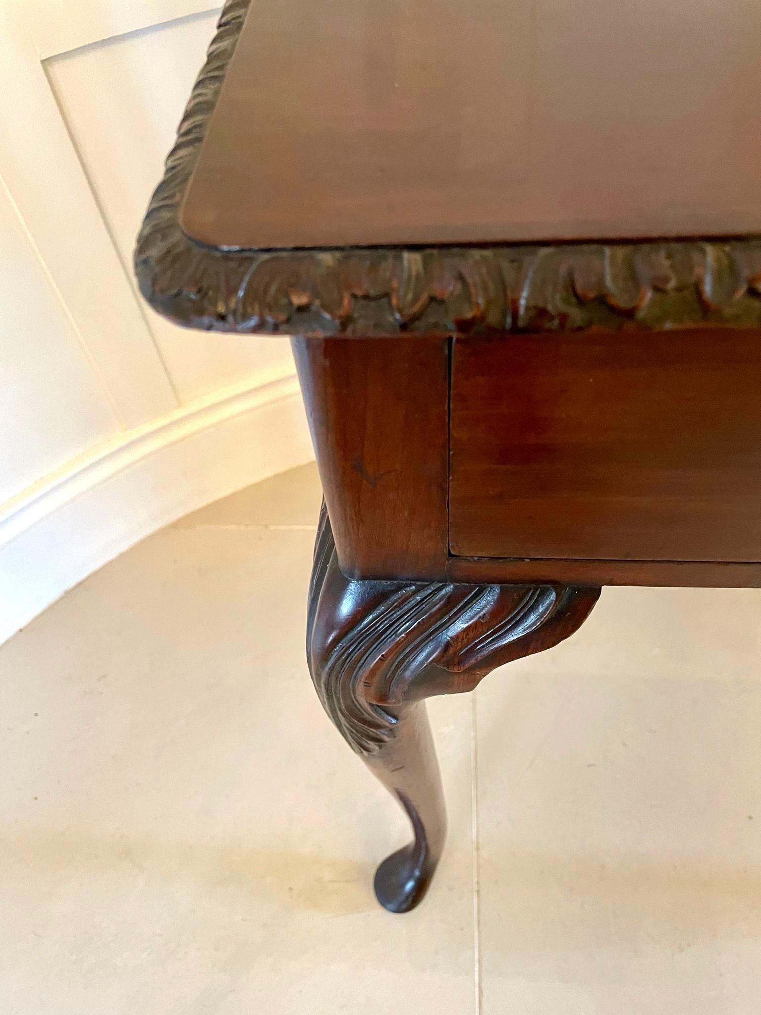 Antique George III Mahogany Side Table In Good Condition For Sale In Suffolk, GB