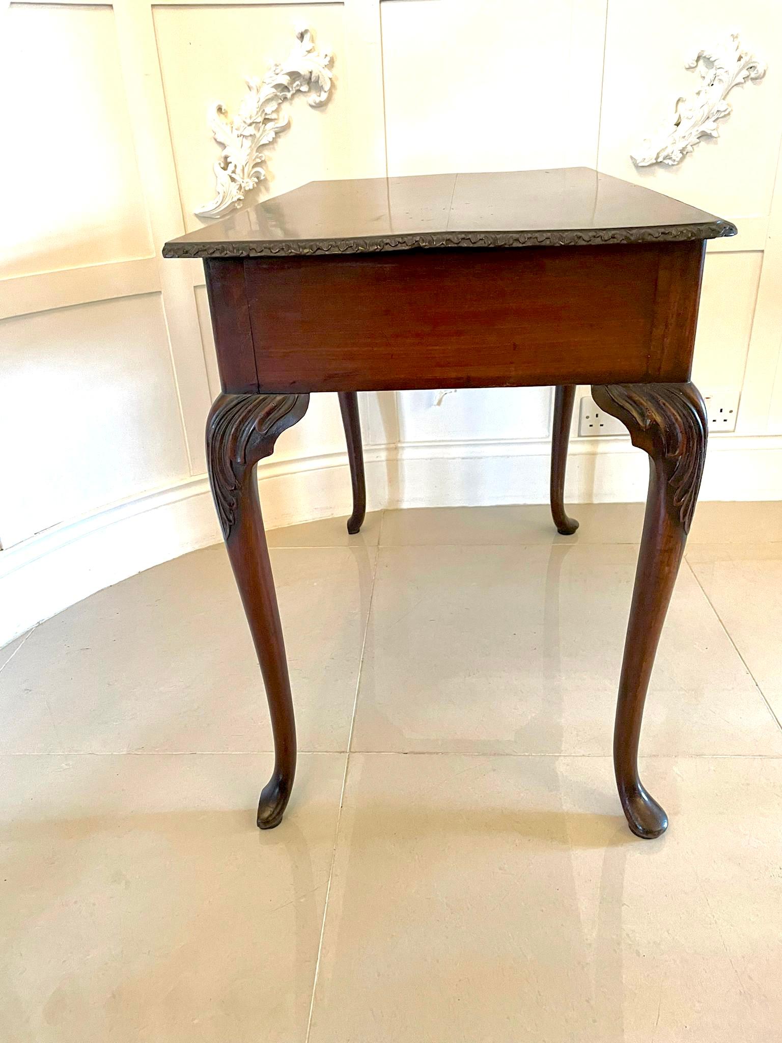 Antique George III Mahogany Side Table For Sale 2