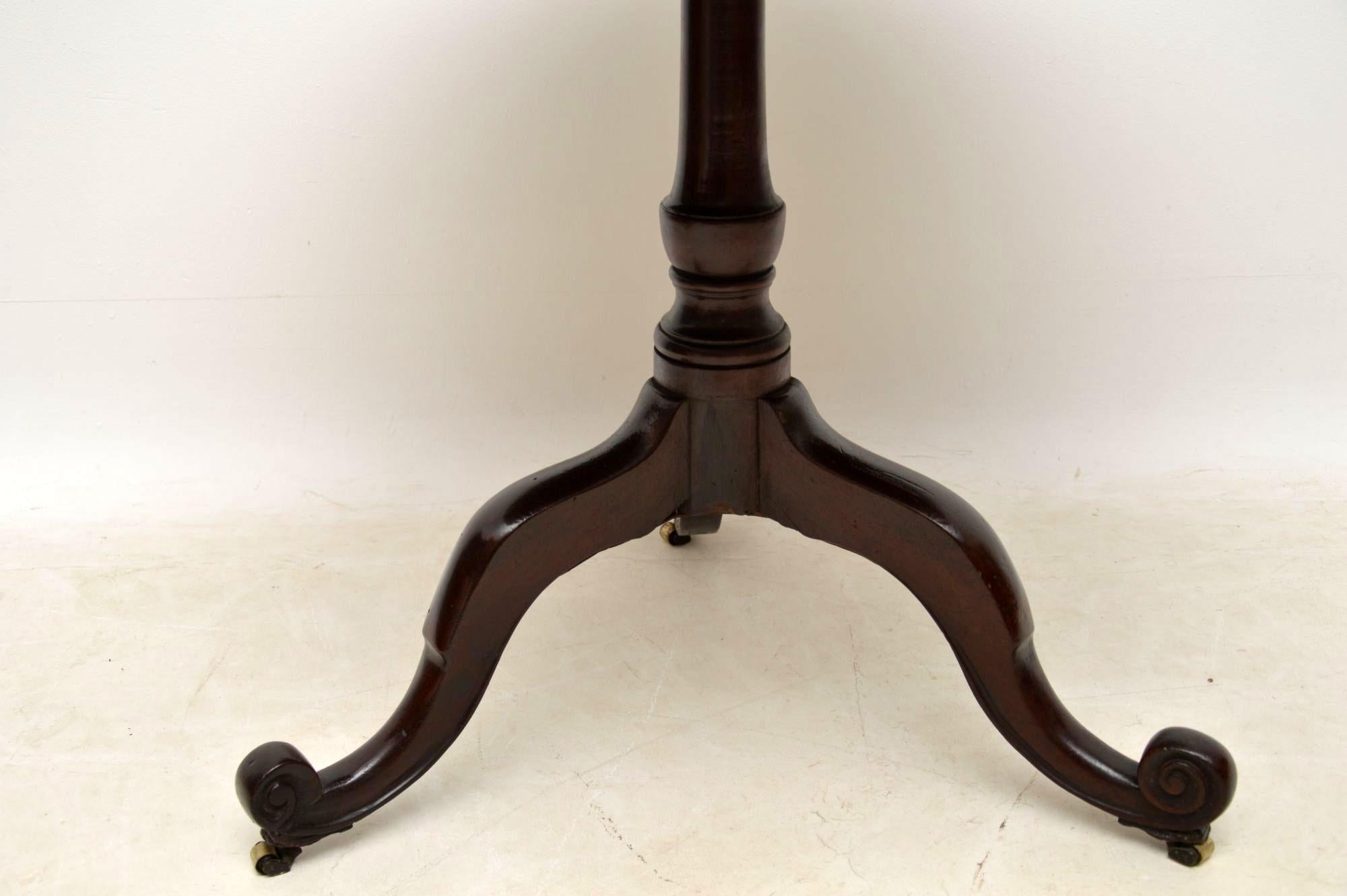 Late 18th Century Antique George III Mahogany Tripod Table