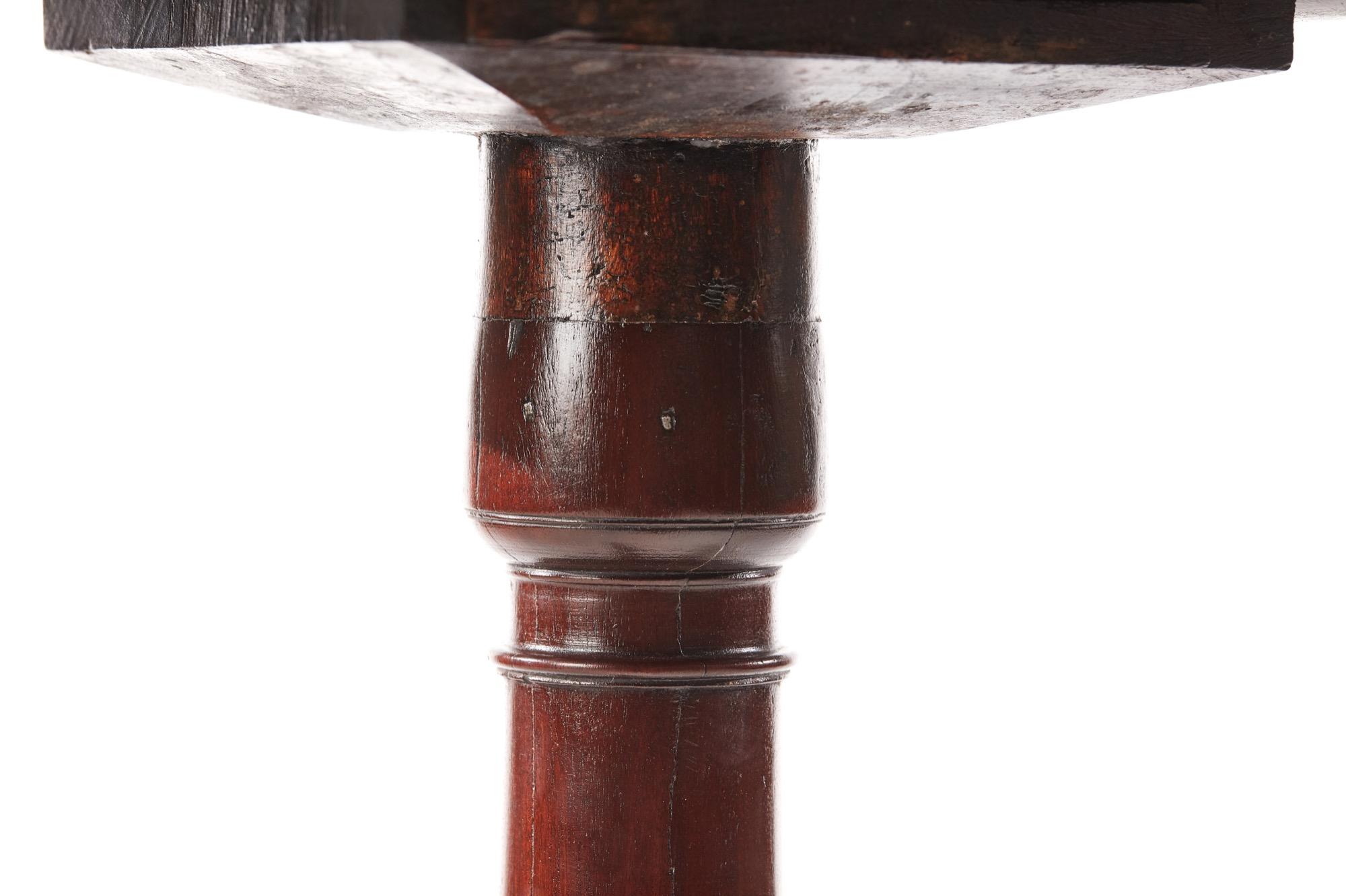 Antique George III Mahogany Tripod Table 1