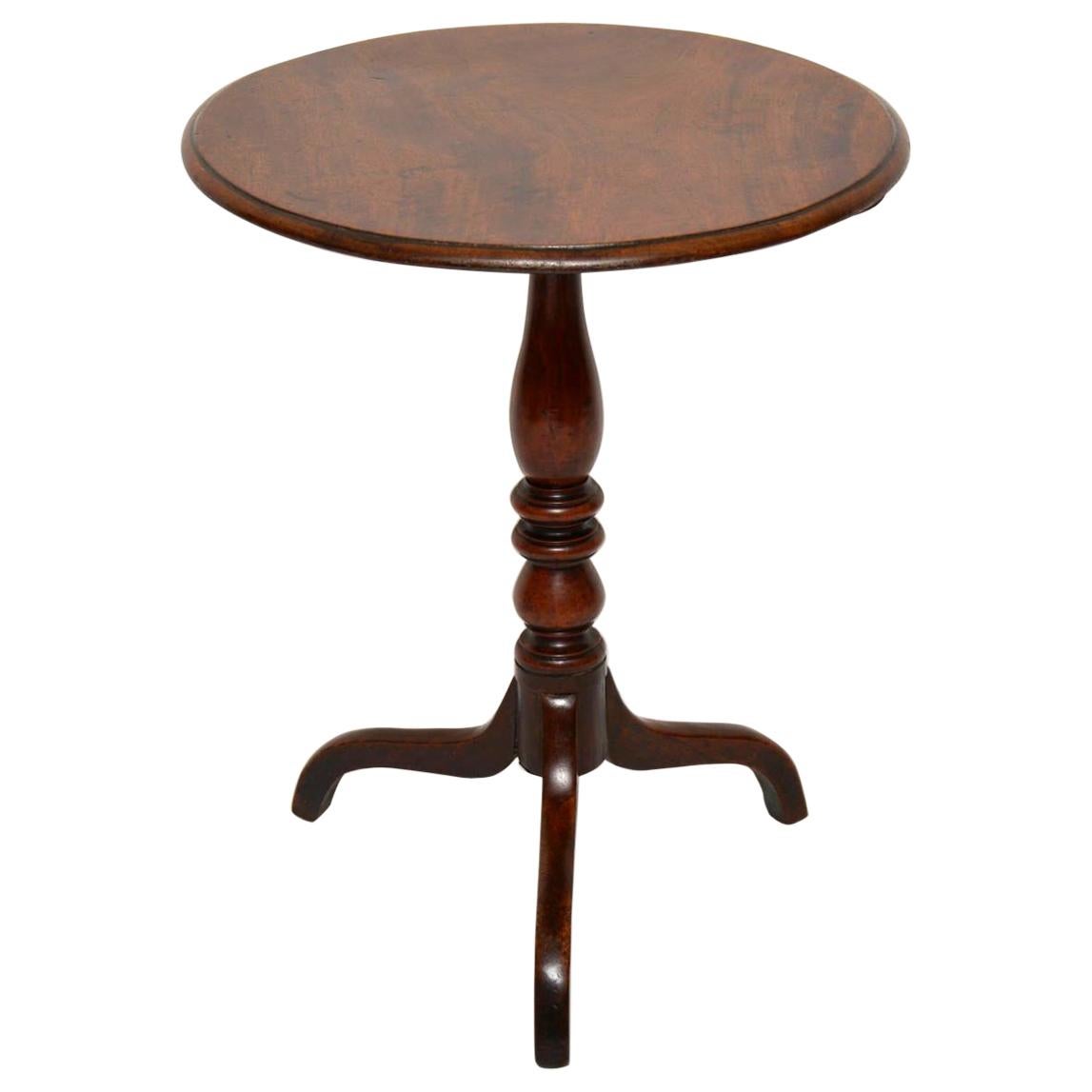 Antique George III Mahogany Tripod Table