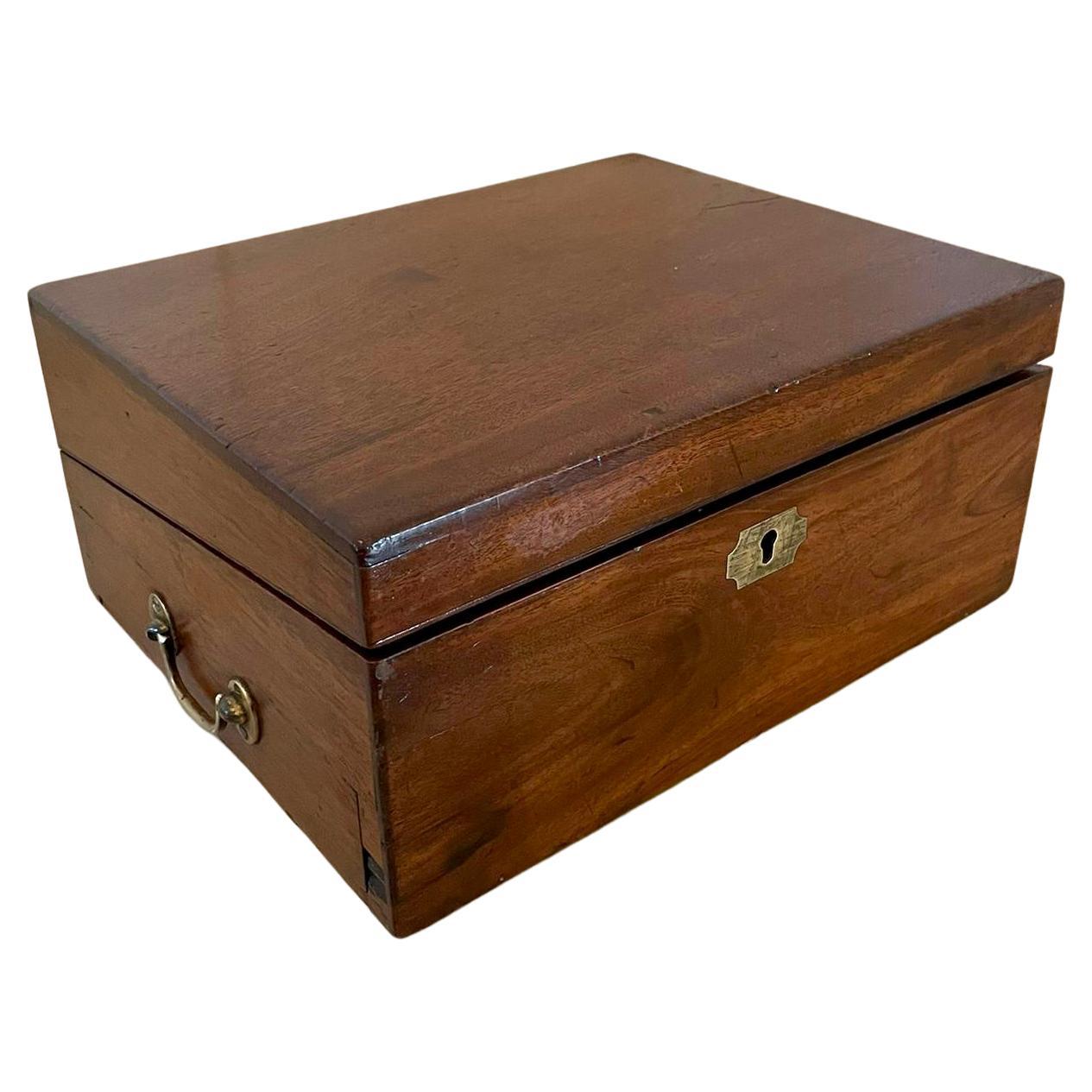 Antique George III Mahogany Writing Box