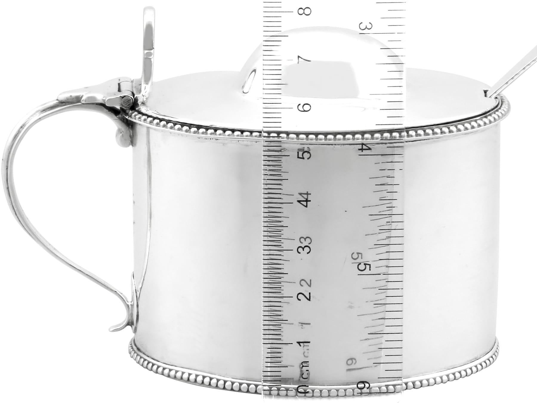 Antique George III Newcastle Sterling Silver Mustard Pot (1798) For Sale 7