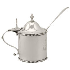 Antique George III Newcastle Sterling Silver Mustard Pot