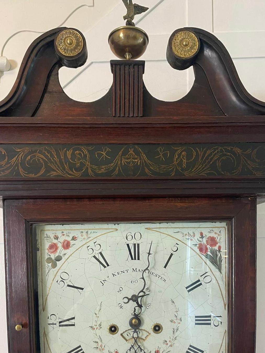Antique George III Oak Eight Day Longcase Clock For Sale 1