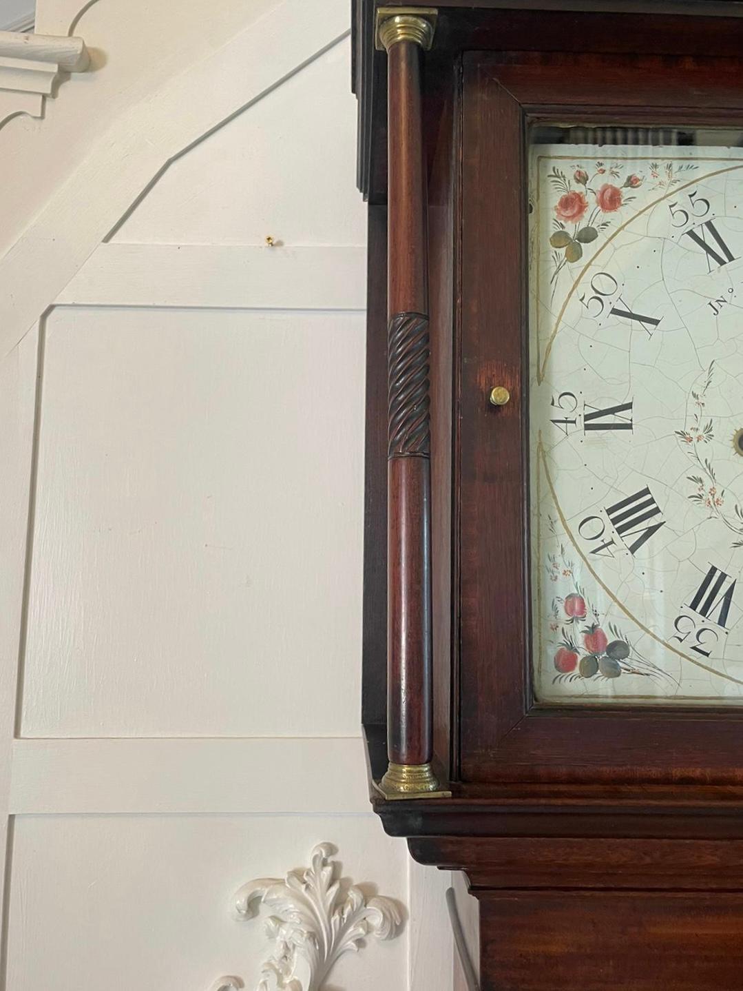 Antique George III Oak Eight Day Longcase Clock For Sale 4