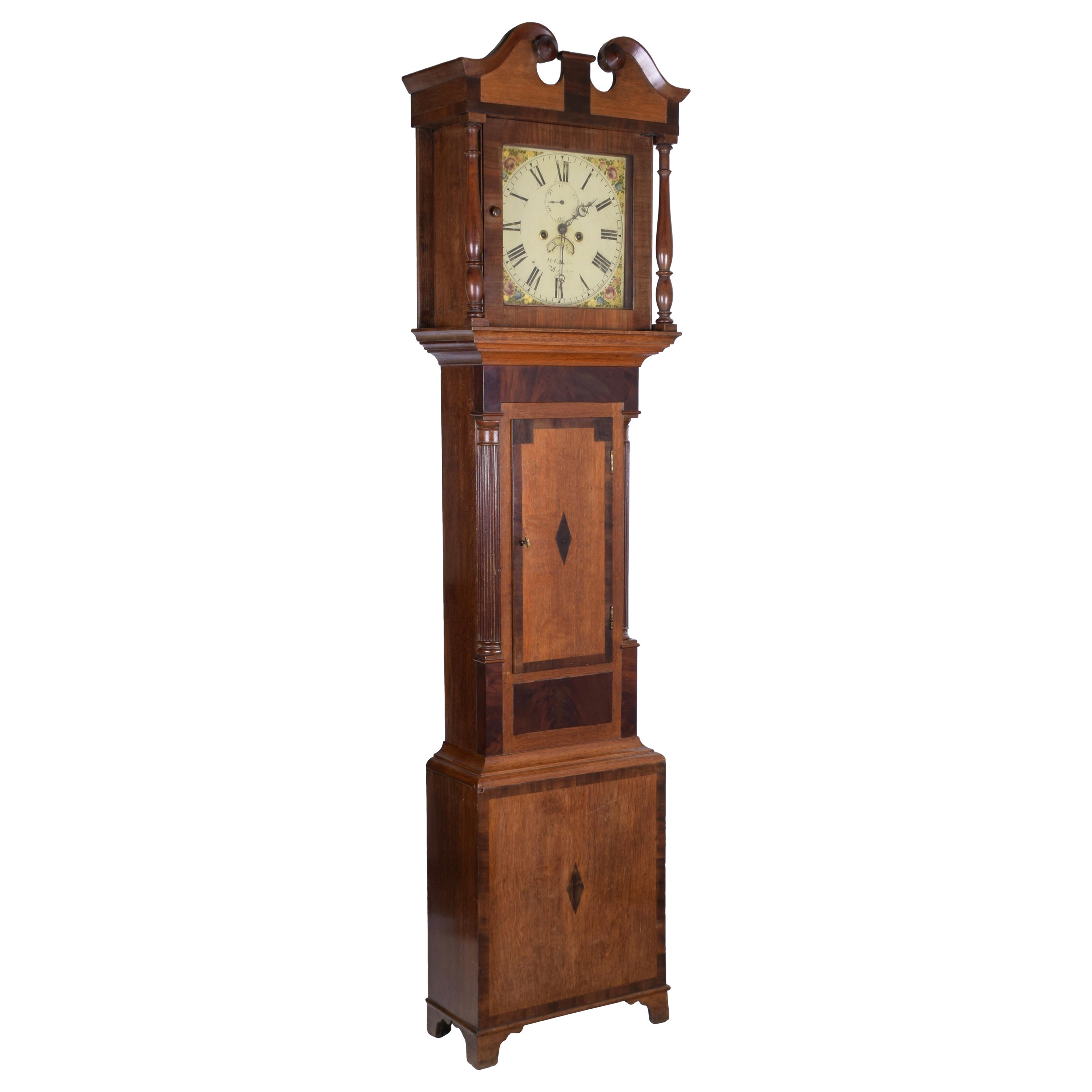 Antique George III Oak Longcase Clock