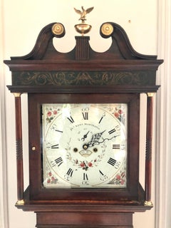 Antique George III Oak Longcase Clock Signed John Kent, Manchester