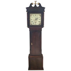 Antique George III Oak Longcase Clock Signed John Kent, Manchester