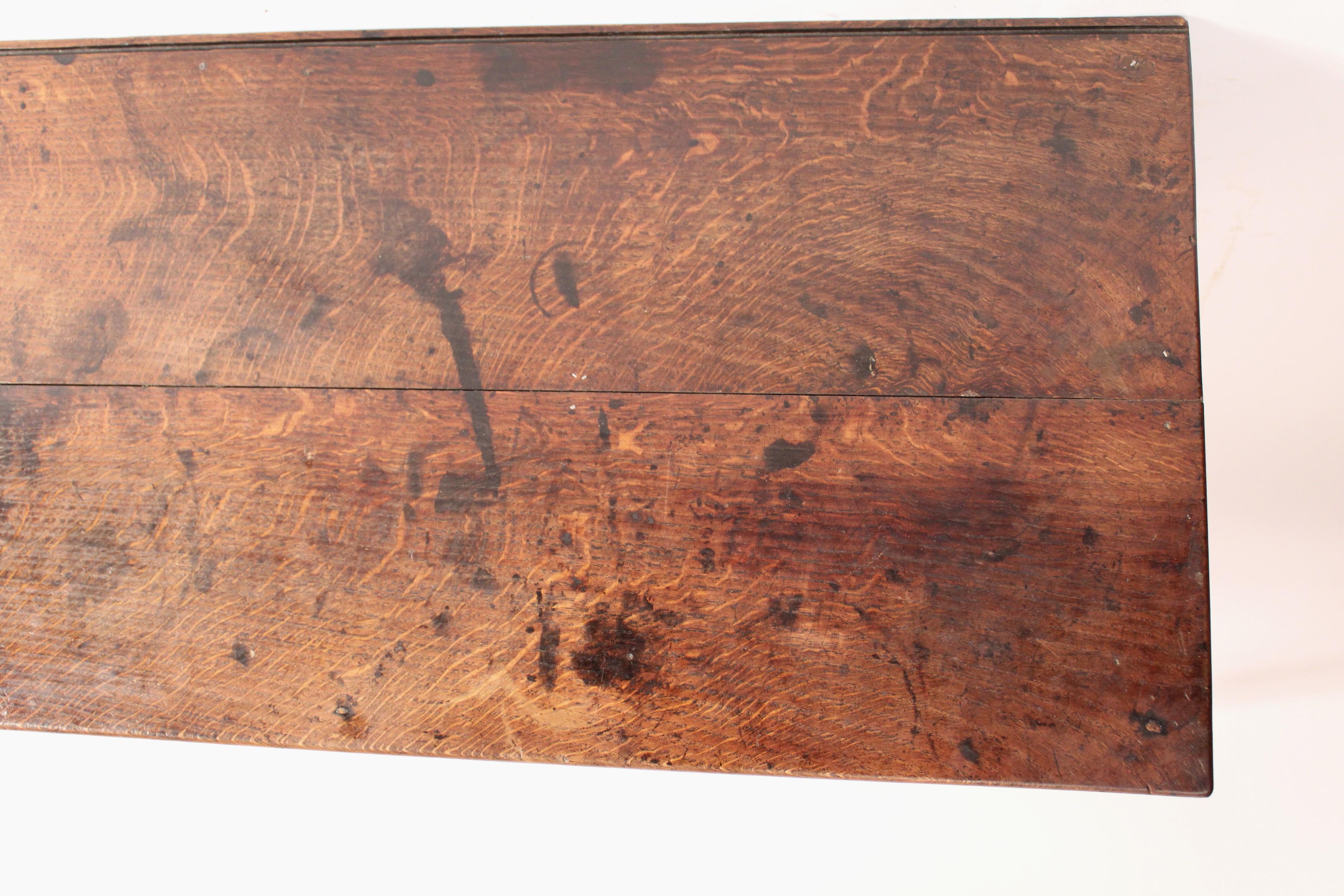 Brass Antique George III Oak Sideboard