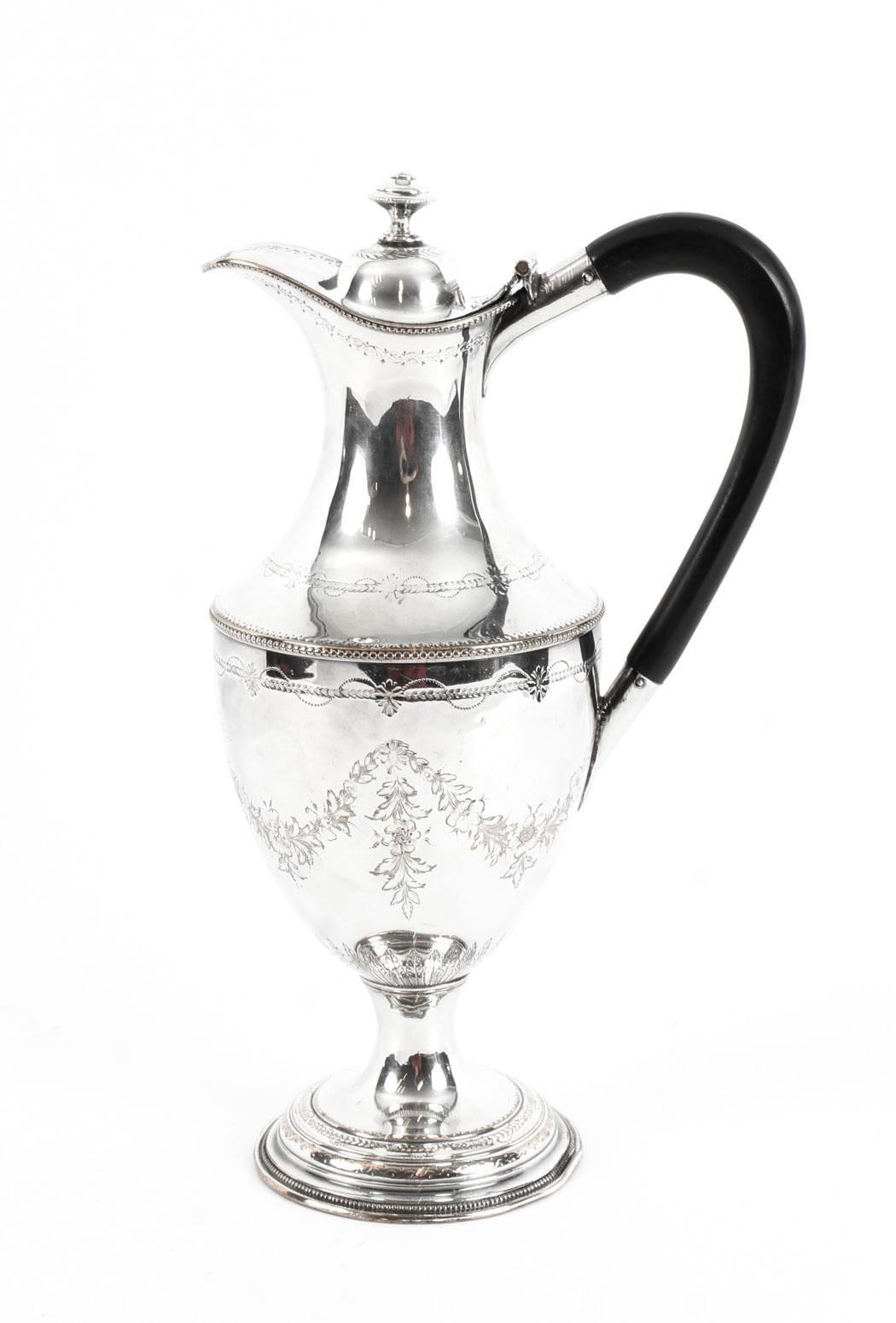 Antique George III Old Sheffield Claret Jug, 18th Century In Good Condition In London, GB