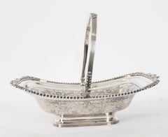 Antique George III Old Sheffield Silver on Copper Basket 19th Century