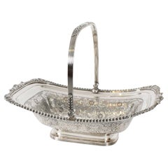 Antique George III Old Sheffield Silver on Copper Basket 19th Century