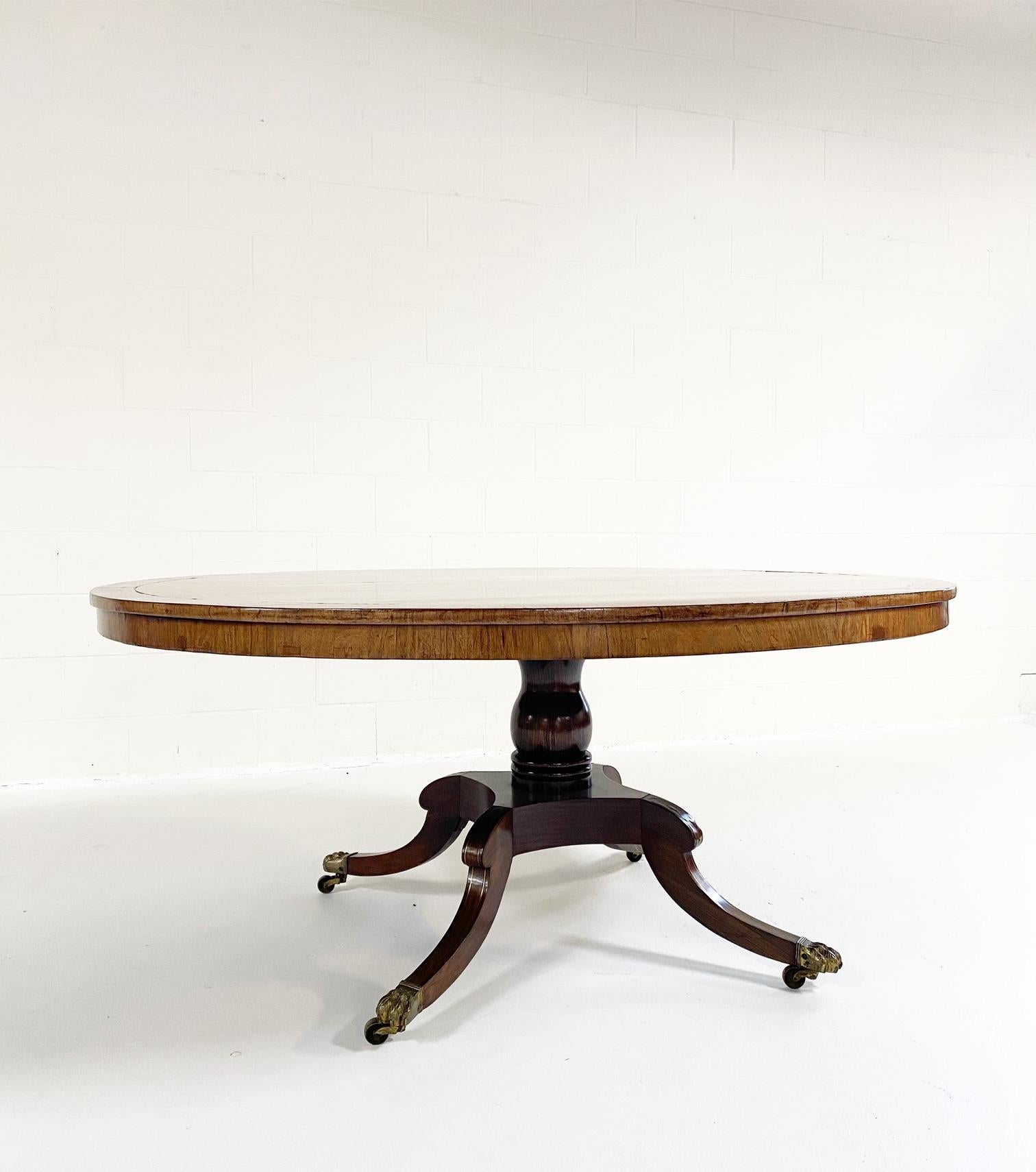 Antique George III Oval Rosewood Dining Table 4