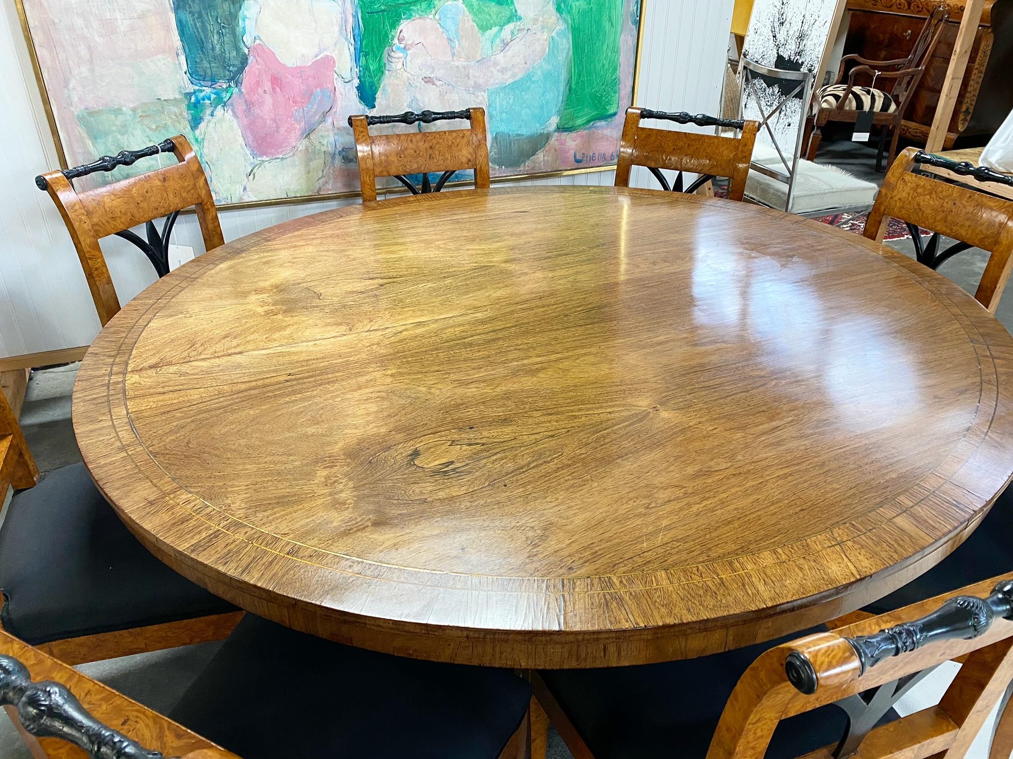 Antique George III Oval Rosewood Dining Table 1