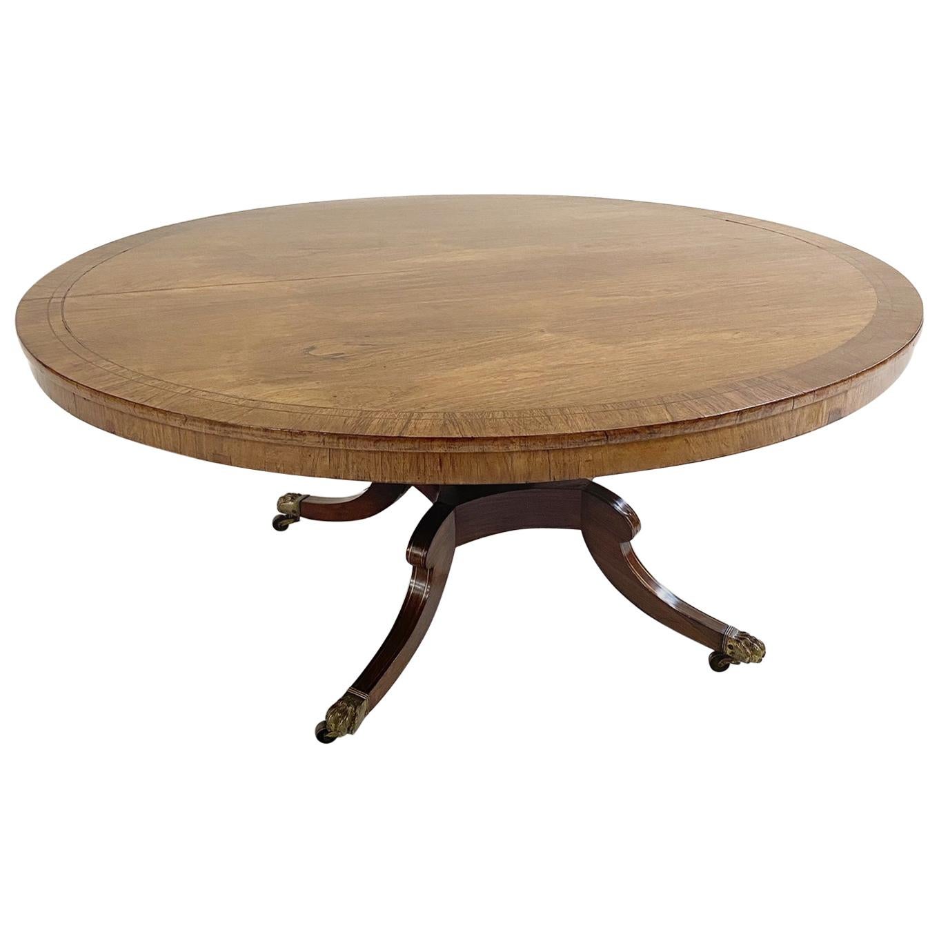 Antique George III Oval Rosewood Dining Table