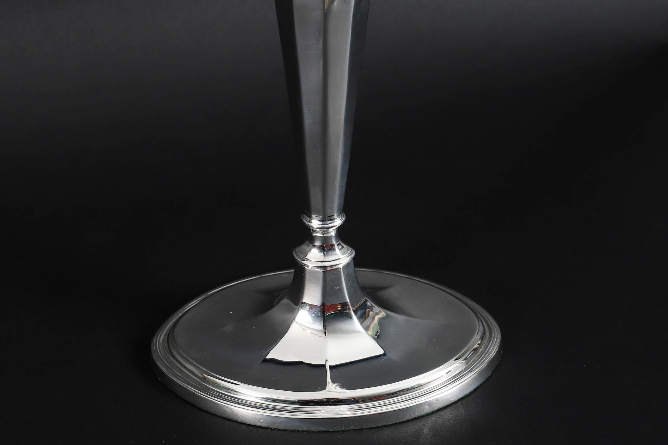 Antique George III Pair Old Sheffield Silver Plated Candlesticks 18th Century For Sale 12