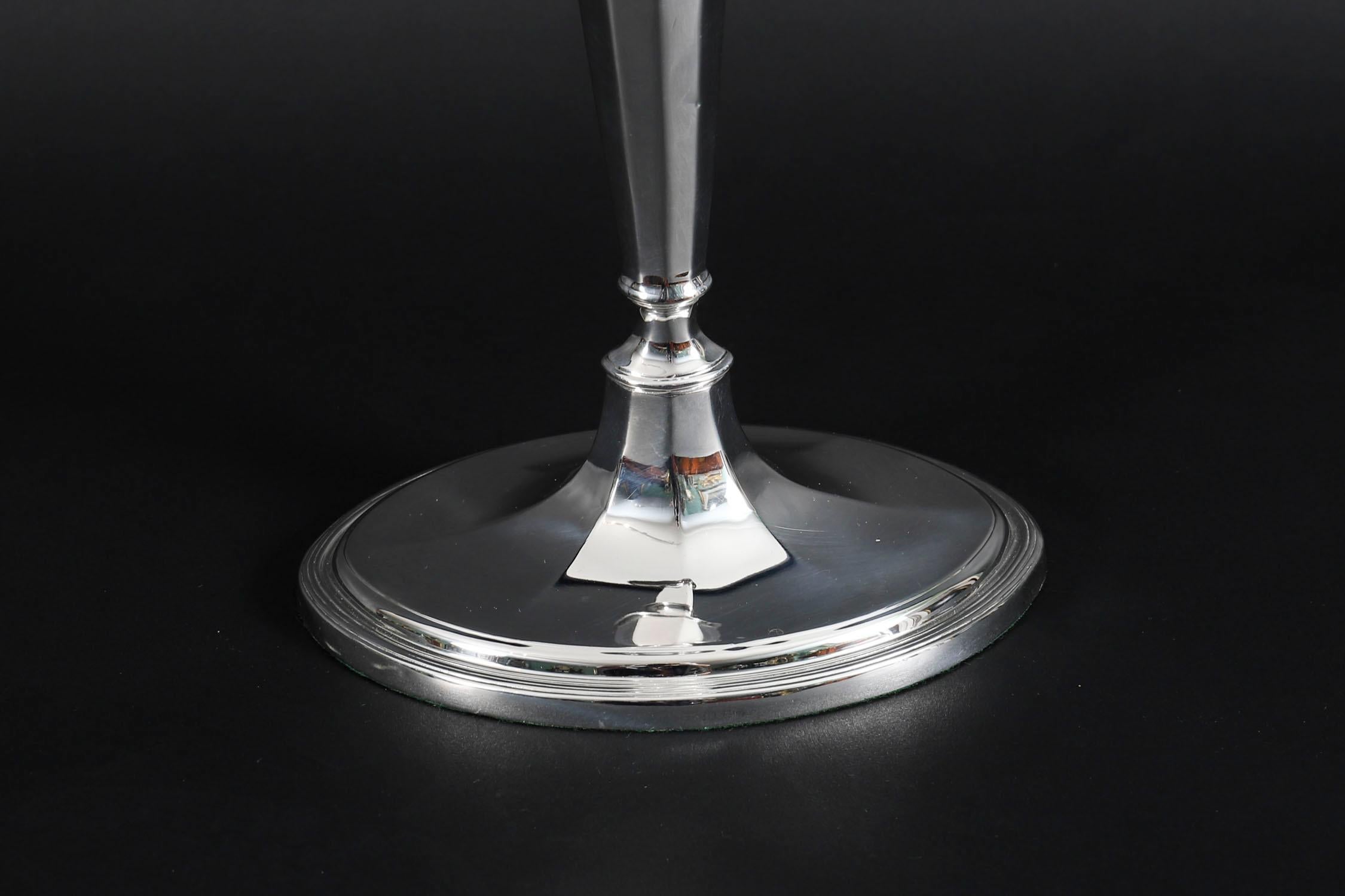 Antique George III Pair Old Sheffield Silver Plated Candlesticks 18th Century For Sale 13