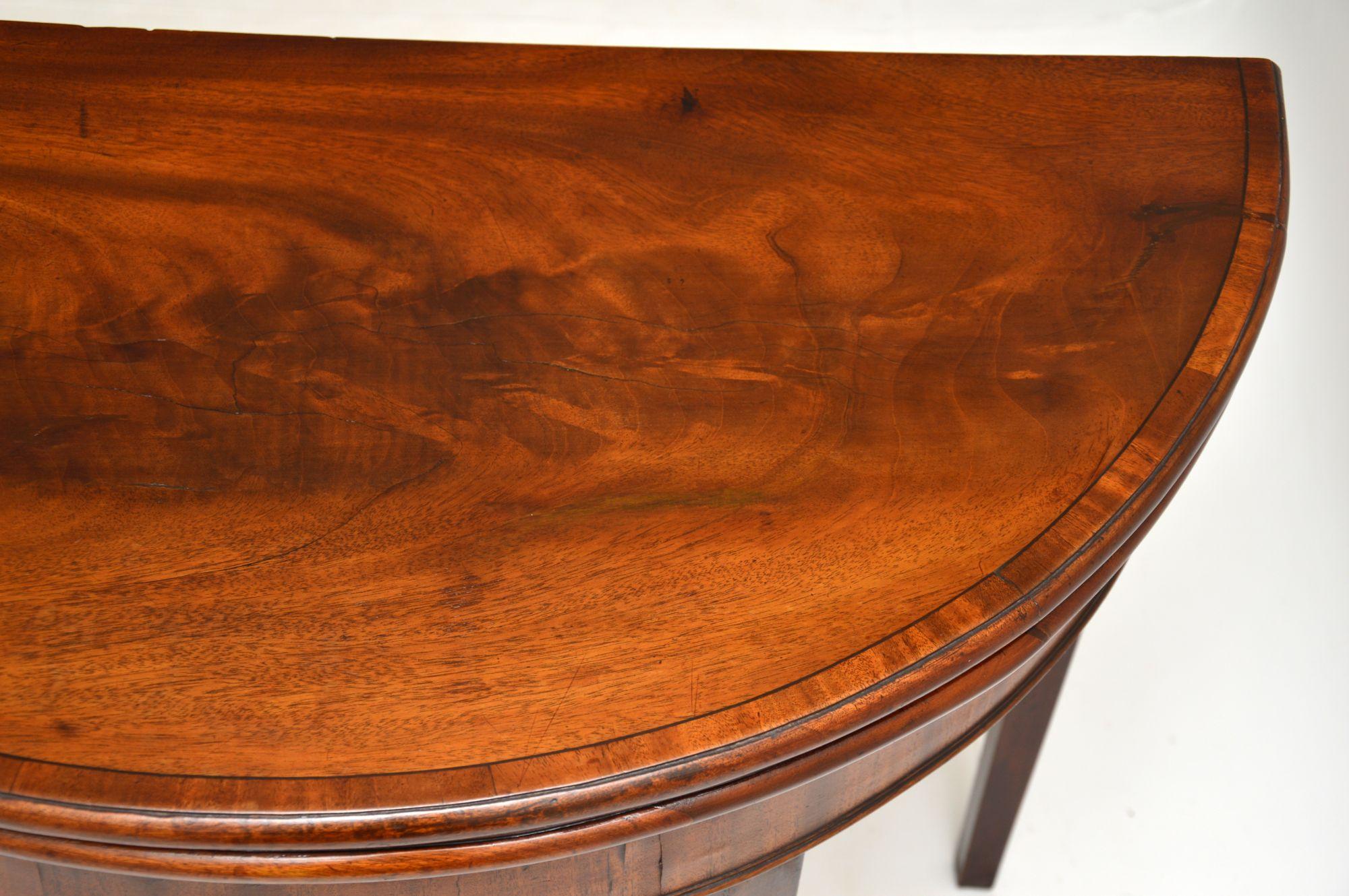 Antique George III Period Card Table For Sale 5