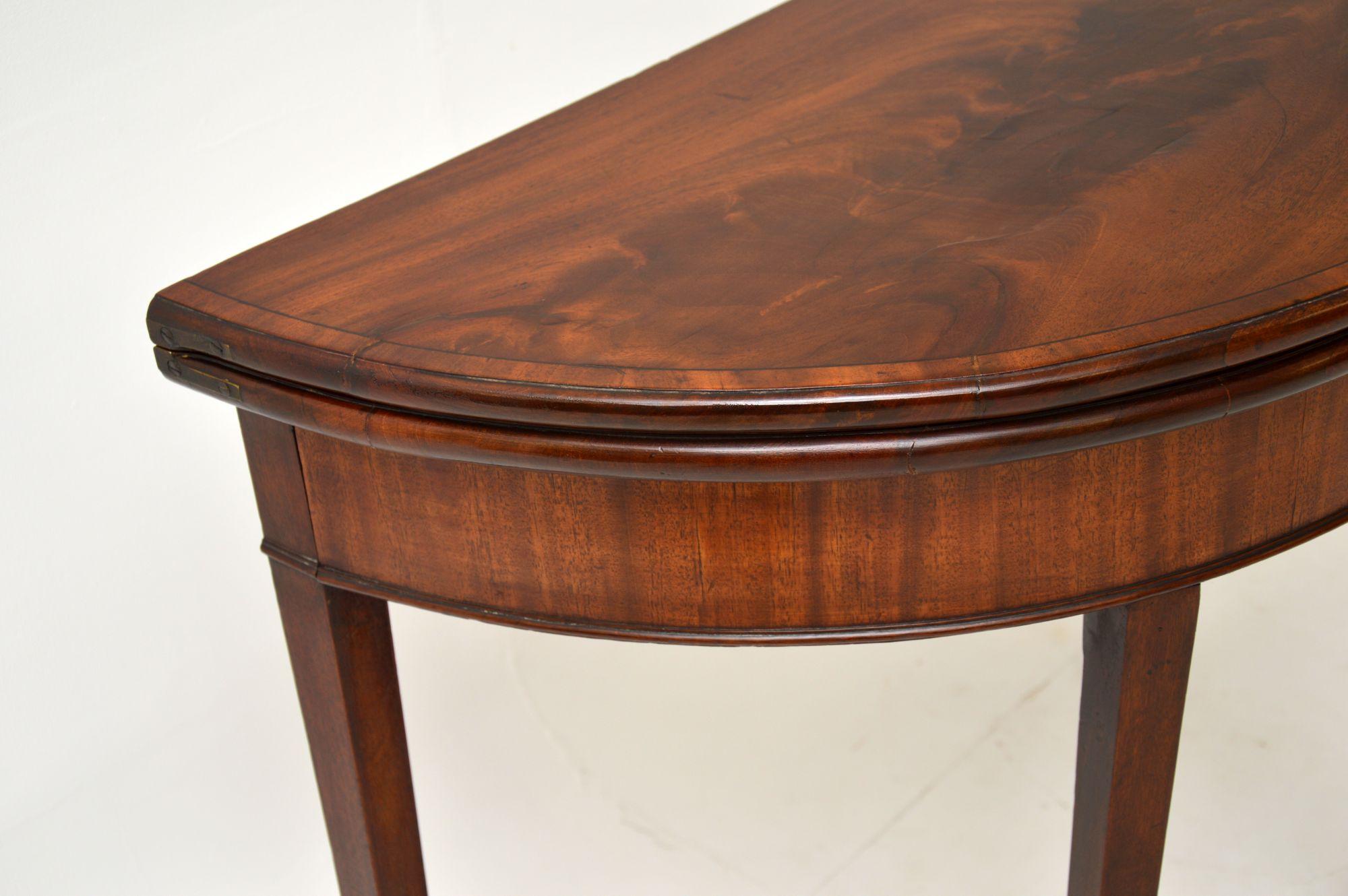 Antique George III Period Card Table For Sale 6