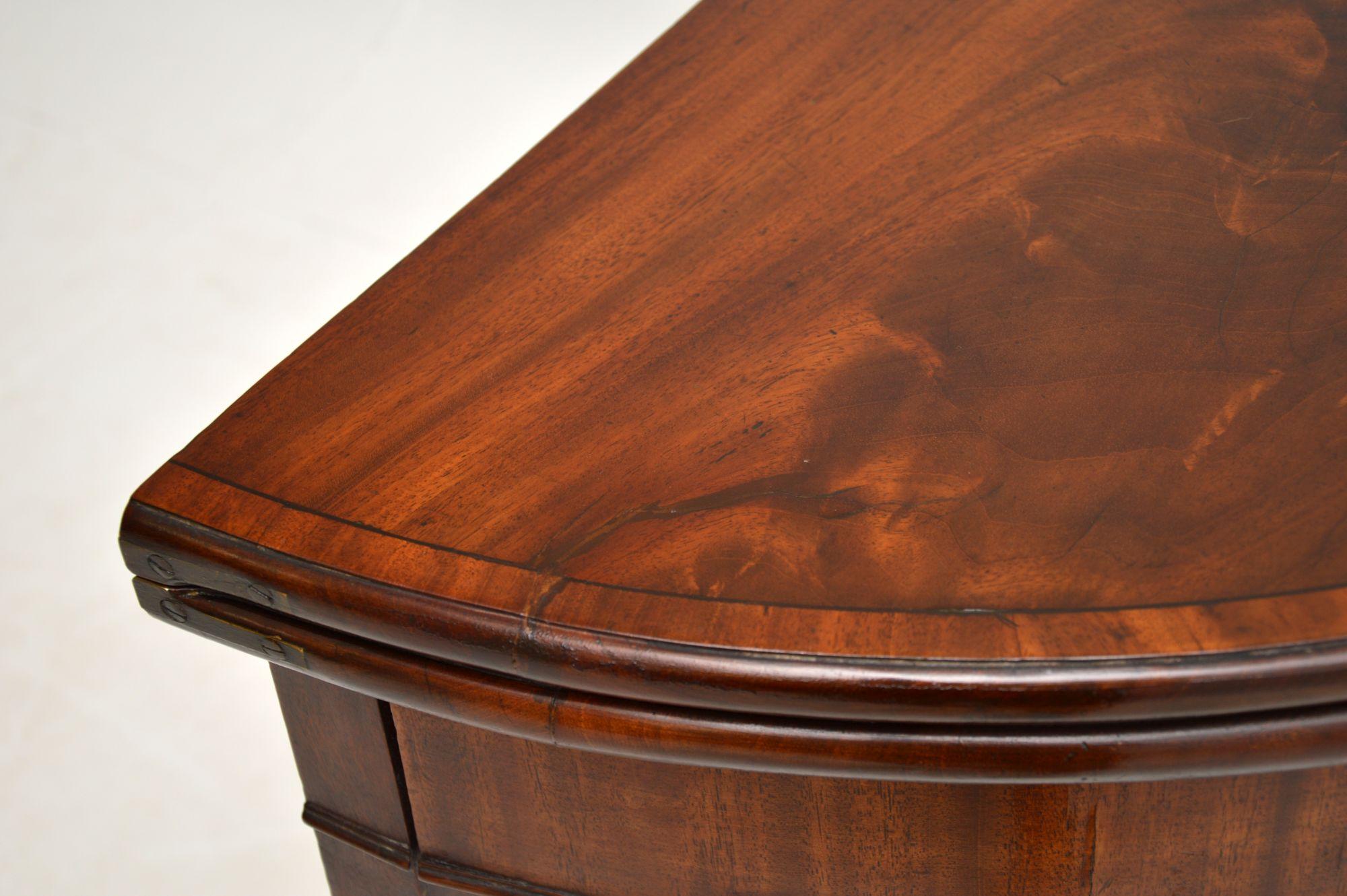 Antique George III Period Card Table For Sale 7