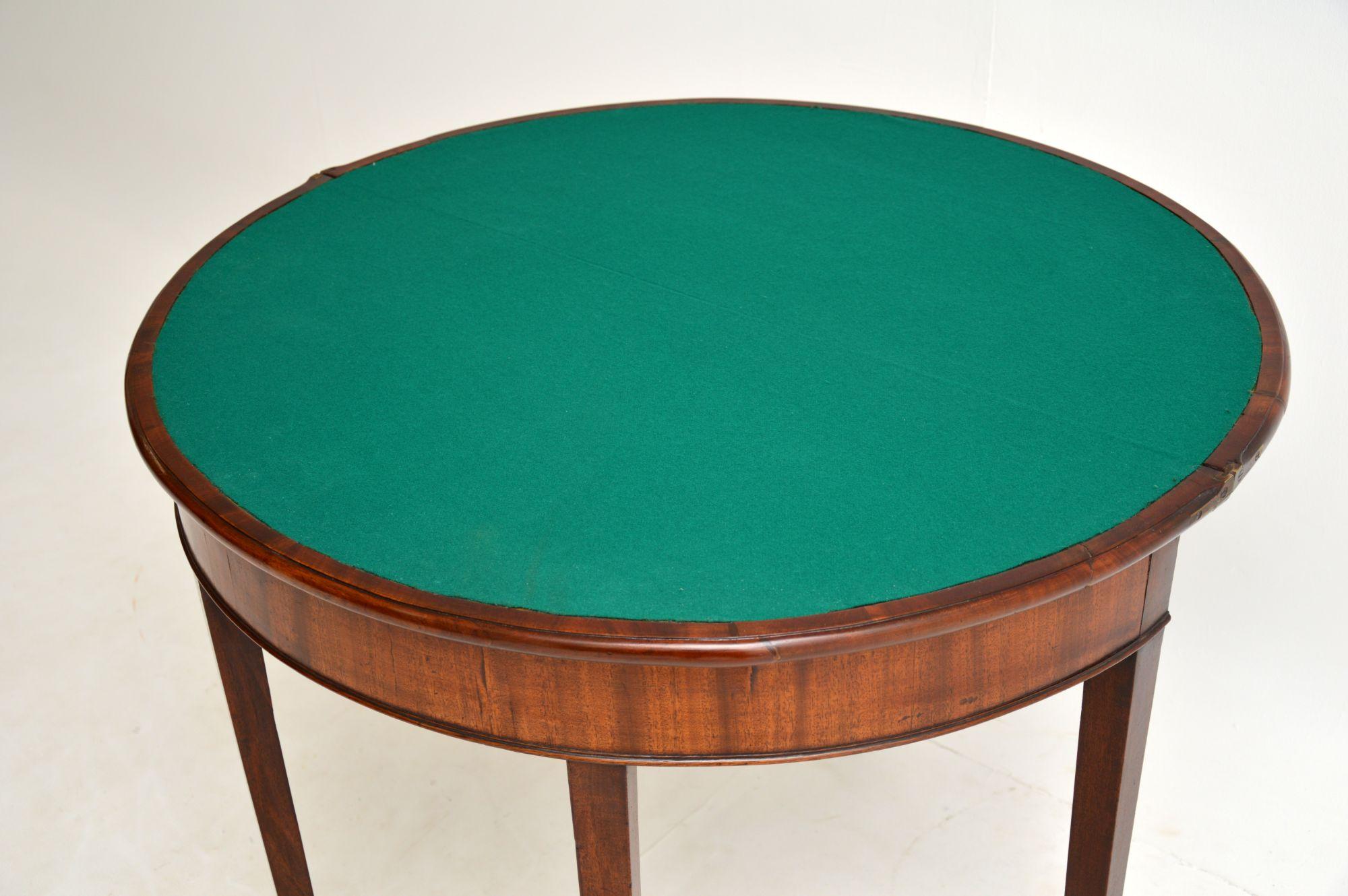 Antique George III Period Card Table In Good Condition For Sale In London, GB