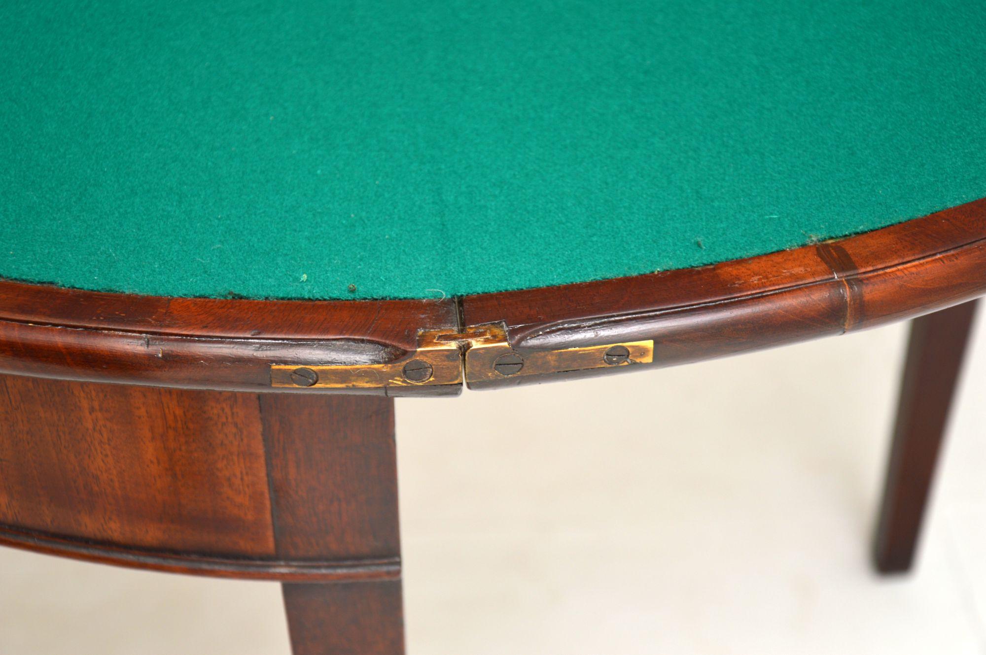 Late 18th Century Antique George III Period Card Table For Sale
