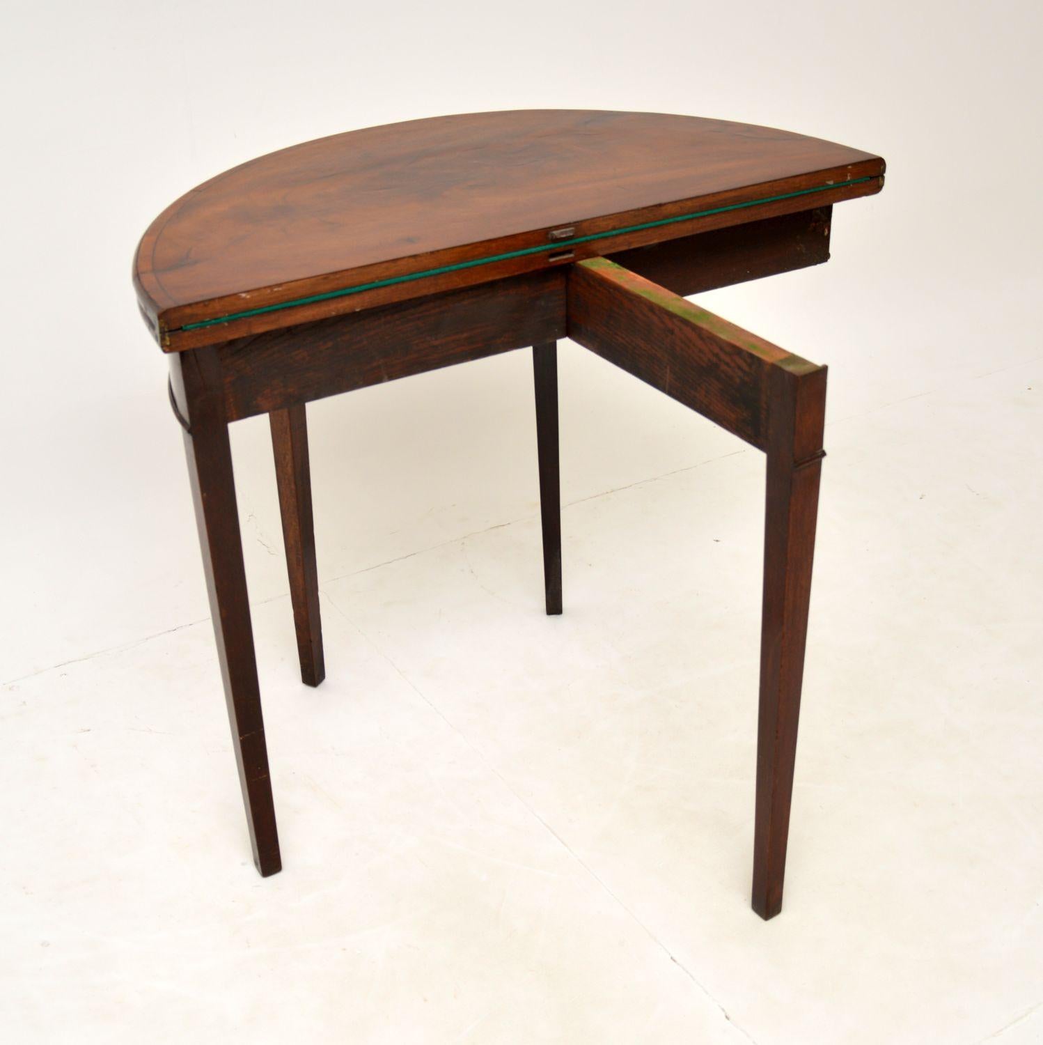 Antique George III Period Card Table For Sale 2