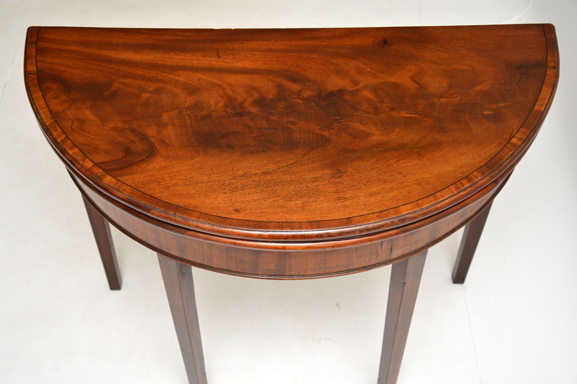 Antique George III Period Card Table For Sale 3