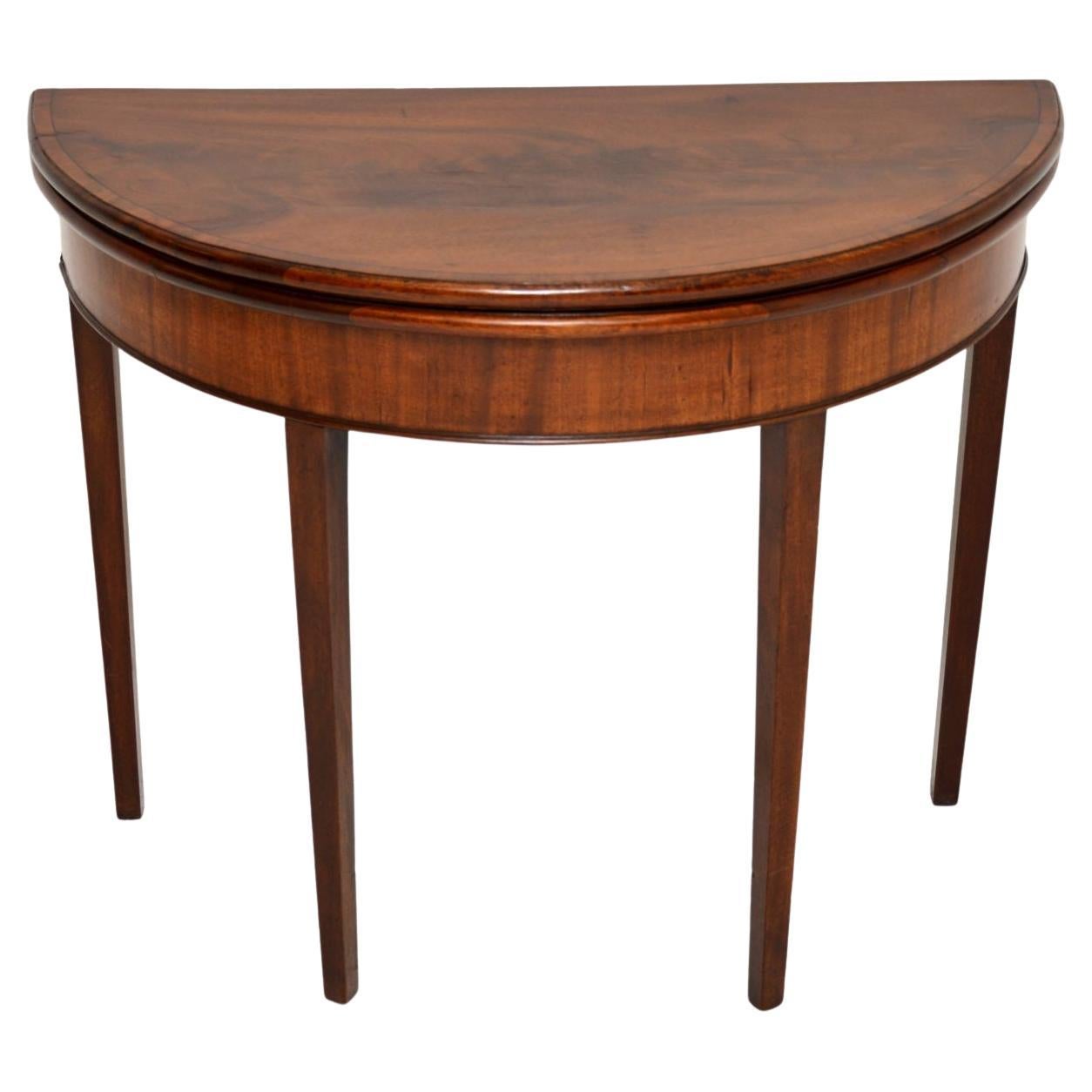 Antique George III Period Card Table