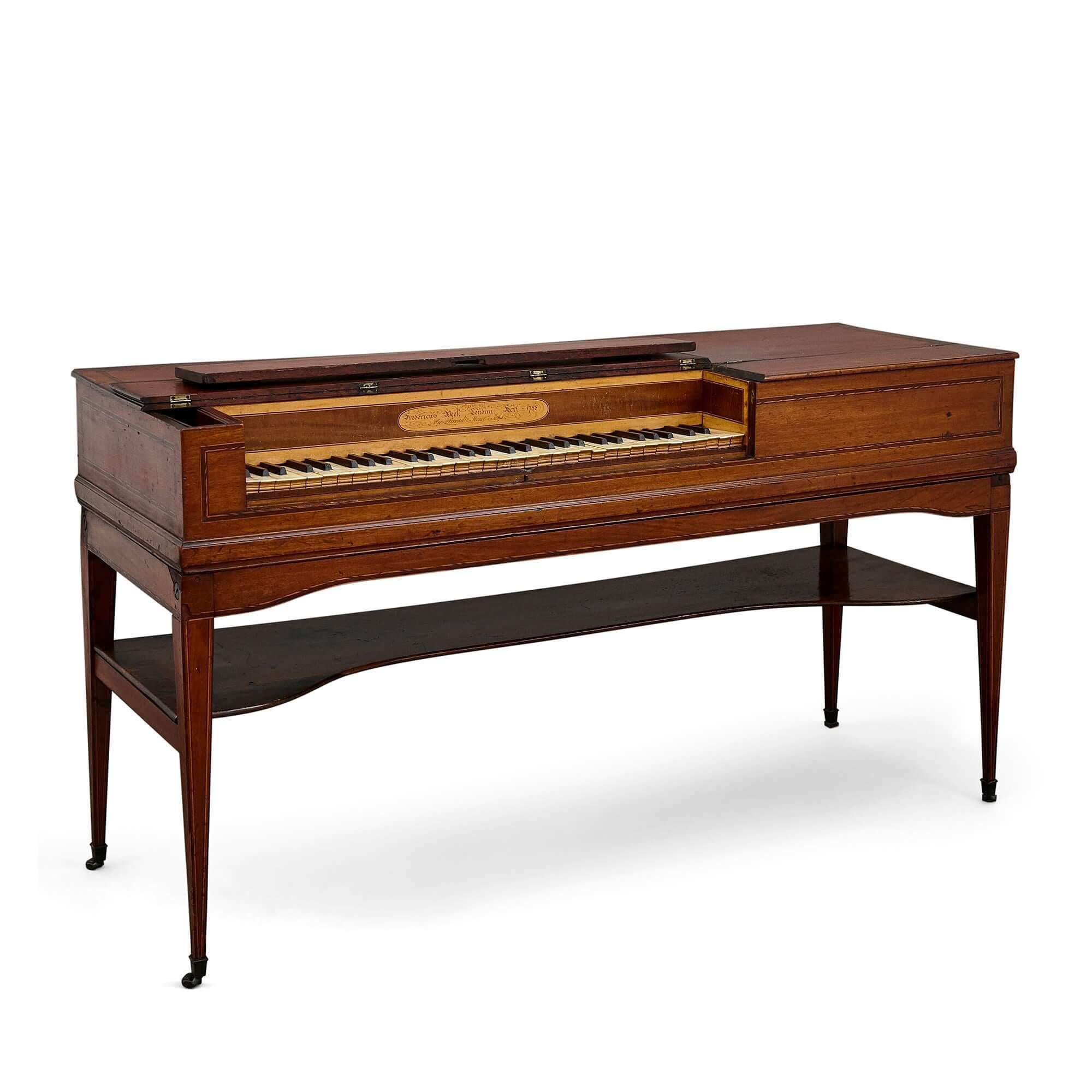 Antikes quadratisches Klavier aus der George-III-Periode von Beck (Englisch) im Angebot