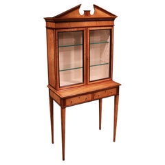 Ancienne vitrine en bois de lièvre d'époque George III