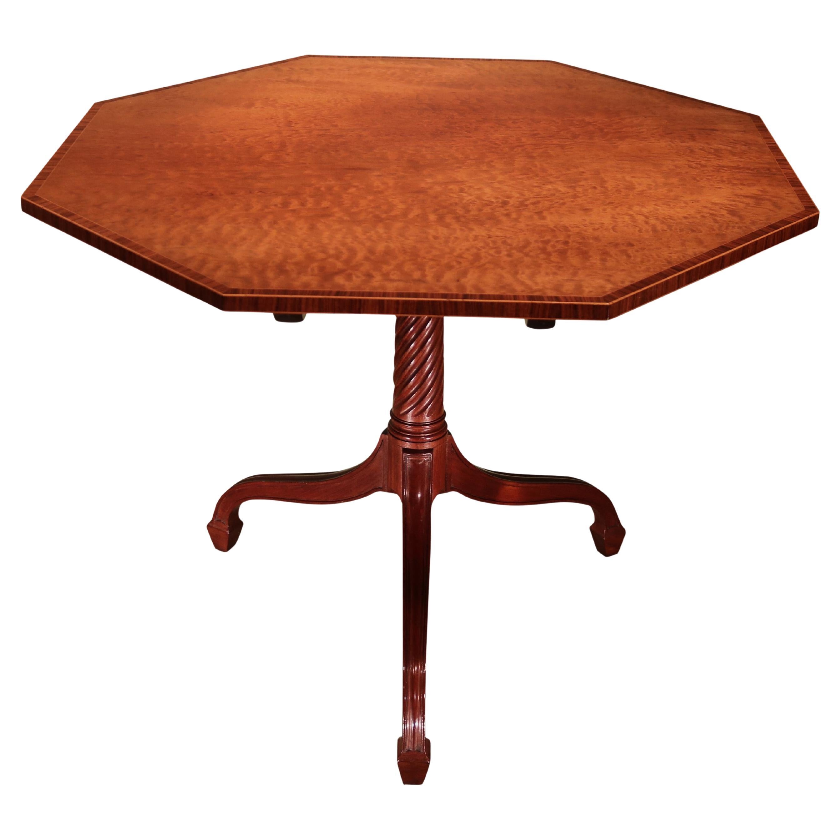Antique George III period mahogany centre table