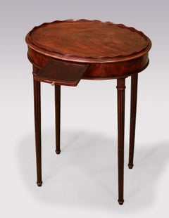 Antique George III period mahogany oval kettle stand