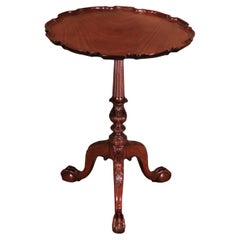 Ancienne table tripode en acajou de la période George III