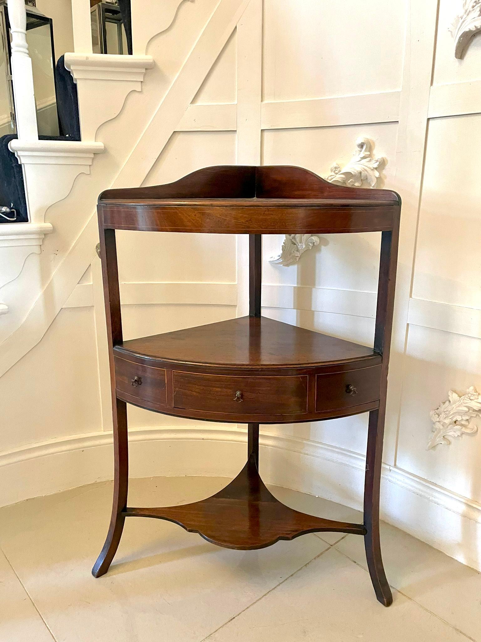 antique corner table