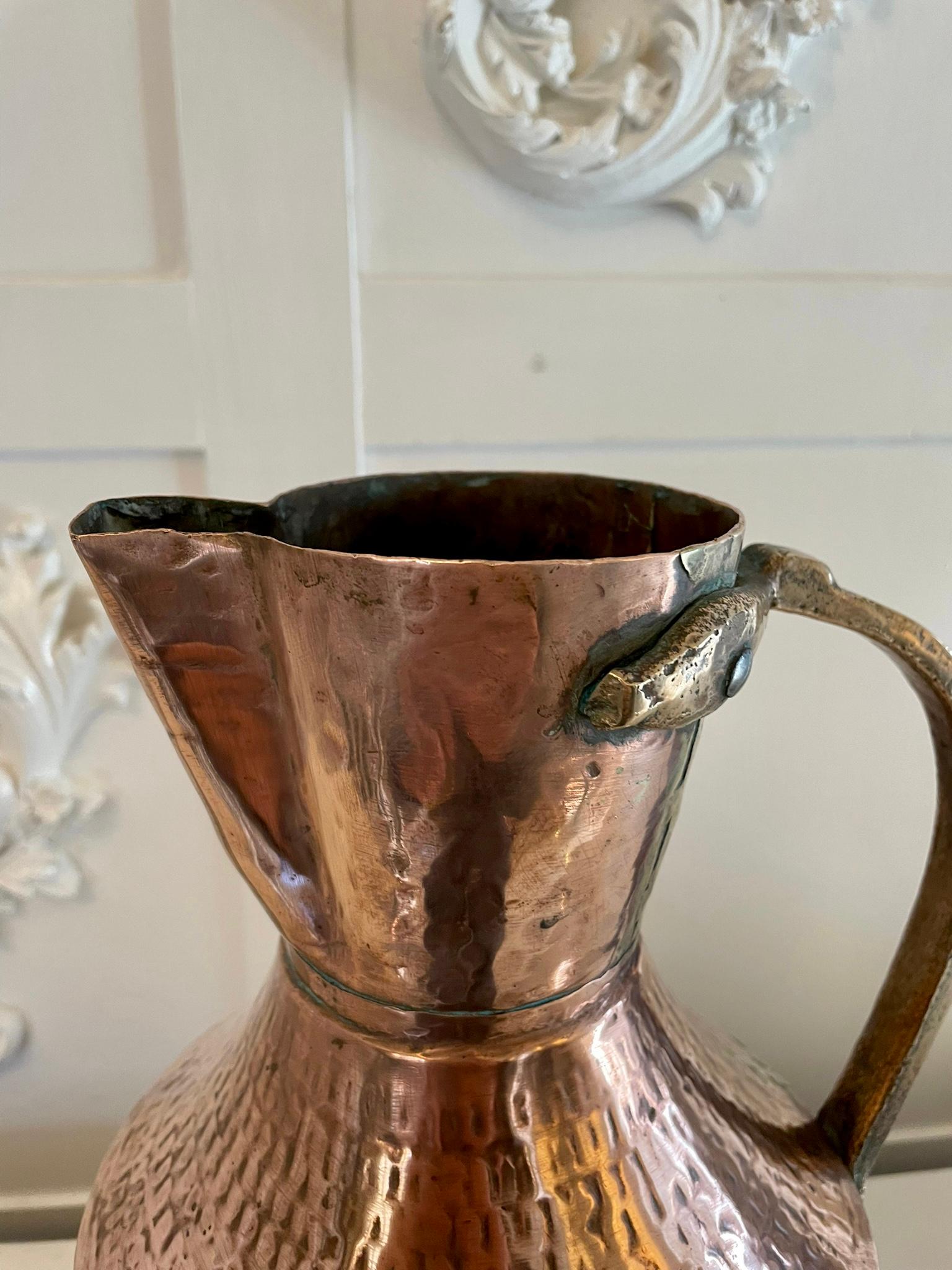 Antiker Wasserkrug aus Kupfer der Qualität George III (Englisch) im Angebot