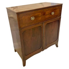 Antique George III Quality Figured Mahogany Secretaire Desk/Cabinet
