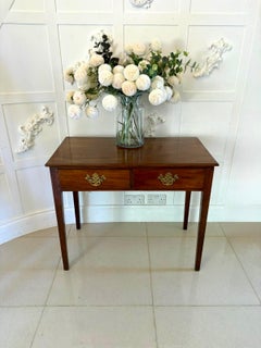 Antique George III Quality Figured Mahogany Side/Console Table