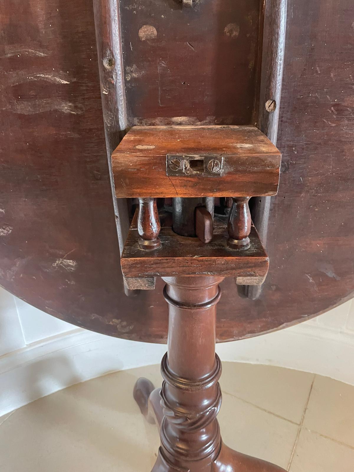 Antique George III Quality Mahogany Bird Cage Tripod/Lamp Table In Good Condition For Sale In Suffolk, GB