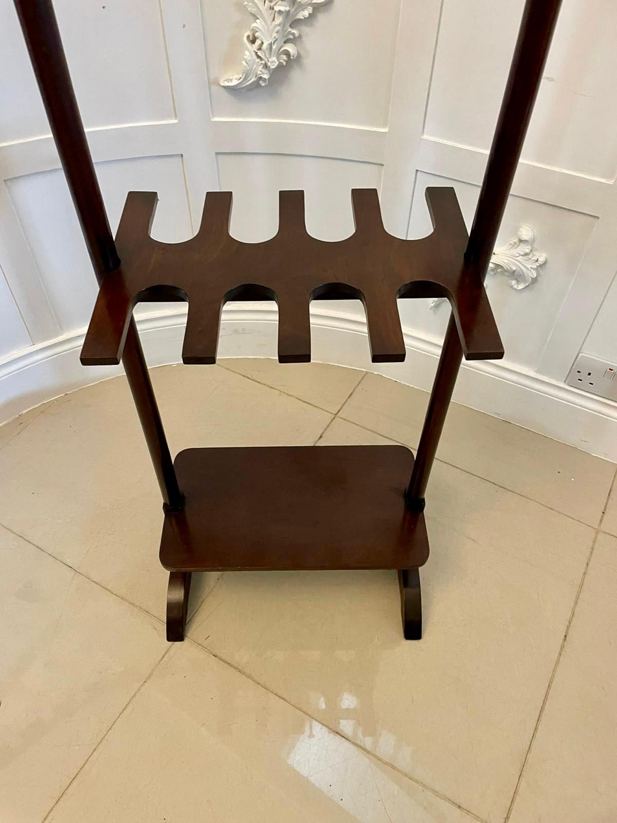 Antique George III Quality Mahogany Boot Rack In Good Condition For Sale In Suffolk, GB