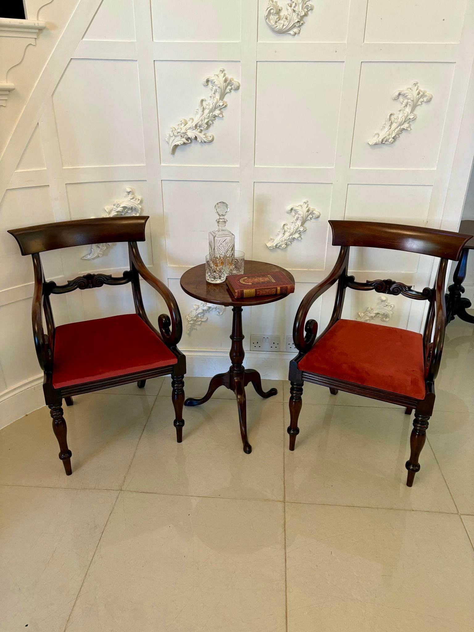 Ancienne lampe circulaire de qualité George III en acajou Bon état - En vente à Suffolk, GB